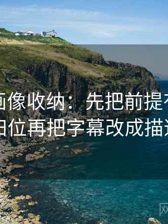 虫虫漫画像收纳：先把前提有没有默认归位再把字幕改成描述句