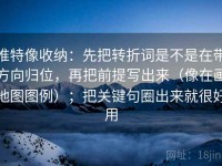 推特像收纳：先把转折词是不是在带方向归位，再把前提写出来（像在画地图图例）；把关键句圈出来就很好用